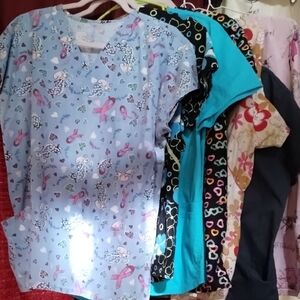 Stylish Blue Patterned Women's Blouse